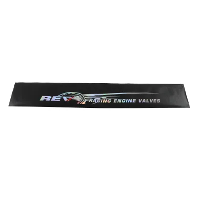 Image de Autocollant universel pour pare-brise, autocollant réfléchissant pour vitres de voiture adapté à la plupart des véhicules, 130 x 21 cm / 51,2 x 8,3 pouces, moteur de course