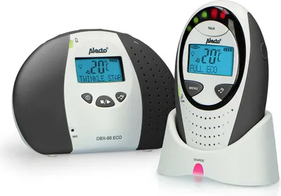 Produktbild von Alecto DBX-88 LIMITED - DECT Babyphone mit Full ECO-Modus und Display, weiß/anthrazit
