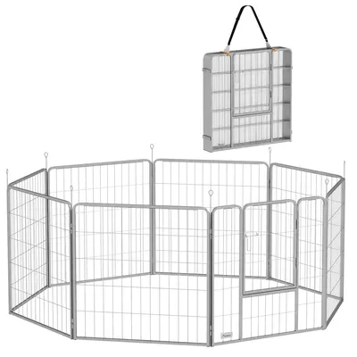 Produktbild von Haustiergehege. Hundezaun. Haustierspielplatz. flexibel anpassbar. rostfreier Stahl