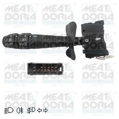 Produktbild von MEAT & DORIA 23074 Lenkstockschalter Kombischalter für RENAULT MEGANE I (BA0/1) MEGANE I Cabriolet (EA0/1) MEGANE I Grandtour (KA0/1) MEGANE I Classic