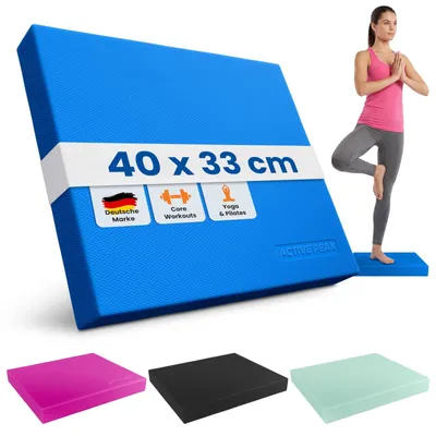 Produktbild von Balancekissen Balance-Pad Gleichgewichtskissen - Rutschfest - Schwarz - 41 x 34 cm - Für Yoga und Core-Training