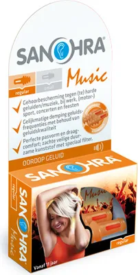 Zdjęcie produktu dla Muzyka z zatyczek do uszu Sanohra