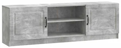 Image de Meuble TV vidaXL, gris béton, 150 x 31 x 47 cm, aggloméré