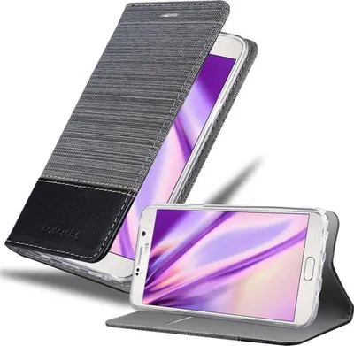 Obrázek produktu pro Cadorabo pouzdro pro Samsung Galaxy NOTE 5 Protective Case in Grey Pouzdro na mobilní telefon Book Case Cover