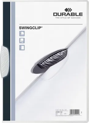 Zdjęcie produktu dla DURABLE 226002 Swingclip weiß Tr.,25st.
