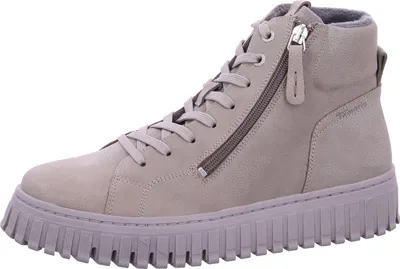 Produktbild von Tamaris Damen High-Top Sneaker Stiefelette Leder Schnürung Profilsohle 1-25206-43, Größe:39 EU, Farbe:Grau