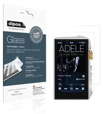Image de 2x Protection ecrán pour Hidizs AP80 Pro Max Verre souple Film Protecteur 9H dipos