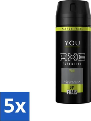 Image de Axe - Déodorant Spray Corps - 24hrs Fresh - You Essentiel - 150 ml - Pack Avantage - 5 pièces