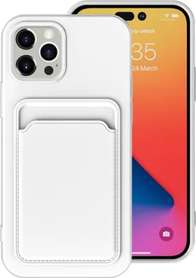 Immagine prodotto di Custodia König Design compatibile con Apple iPhone 14 Pro - Custodia morbida in plastica per cellulare - Colore bianco