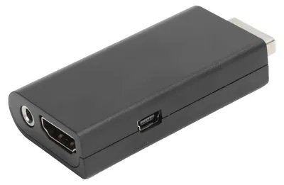 Obrázek produktu pro Převodník z PS2 na rozhraní HD Multimedia Interface s 3,5mm audio konektorem – černý