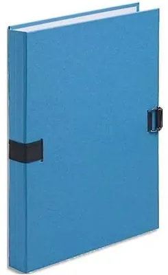 Produktbild von Exacompta 38005H Aktenmappe mit dehnbarem Rücken blau 320x240mm mit Verschlussschnalle