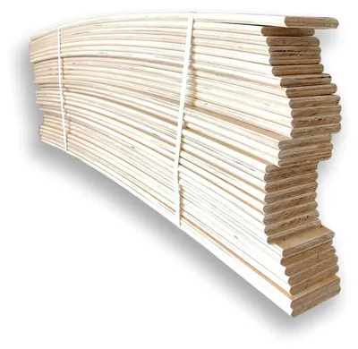Produktbild von 10 gebogene Leisten aus Buchenholz - Ersatz für Lattenrost 6,7 x 79 x 0,8 cm