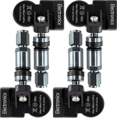 Obrázok produktu pre 4x senzory tlaku v pneumatikách TPMS, kovové senzory, farba gunmetal, pre MG ZS 2021-2025