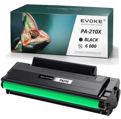 Immagine prodotto di Cartucce compatibili Evoke per stampante Pantum PA-210X PA210X, colore nero, resa di 6000 pagine, compatibili con i modelli P2200, P2500W, M6500, M6550NW, M6600NW