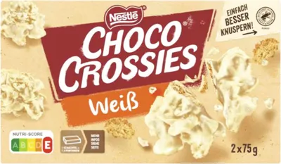 Produktbild von Nestlé Choco Crossies Weisse Schokolade (150g Packung)