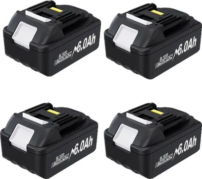 Obrázok produktu pre Náhradná batéria Makita 18V, kapacita 60 Ah, kompatibilná s BL1860 a BL1850B, 4 ks batérií