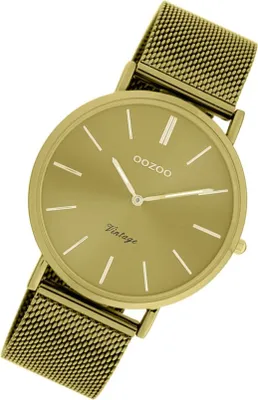 Immagine prodotto di Orologio da polso Oozoo in acciaio inox giallo senape C20000 Orologio vintage analogico al quarzo UOC20000