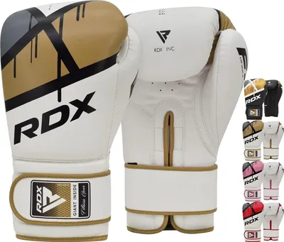 Produktbild von RDX Boxhandschuhe, Maya Hide Leder Trainingshandschuhe für Muay Thai, Kickboxen, Sparring, Boxsack, Sandsack, Kickboxhandschuhe, Kampfsport Training Heim Fitnessstudio Männer Women 8 10 12 14 16 OZ