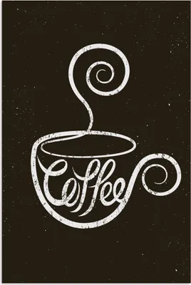 Produktbild von MuchoWow® Poster Sprichwörter - Kreidetafel - Zitate - Kaffee 40x60 cm - Plakate für die Wand - Poster Babyzimmer