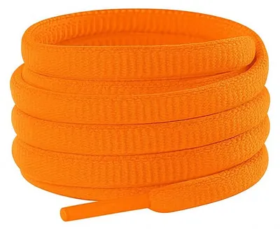 schnuersenkel laufschuhe oval orange