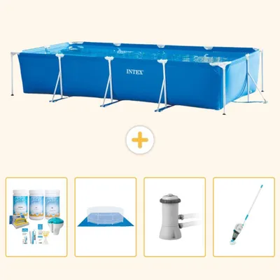 Immagine prodotto di Piscina fuori terra rettangolare - 450x220x84 cm - 5 pezzi - Modello S20849