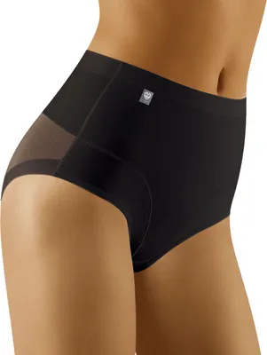 Produktbild von Wolbar Damen Slip Unterhose Unterwäsche figurformend Diamond 3511, Schwarz, L
