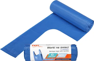 Immagine prodotto di Ravi Sacchi per rifiuti 60L 10 pezzi con orecchie Hdpe forte e confortevole