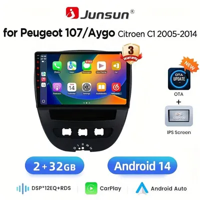 Imagen del producto de Radio para coche Android 2DIN – Reproductor multimedia para automóvil – Estéreo con pantalla táctil – Sistema de navegación – Radio con Wi-Fi – 10 pulgadas