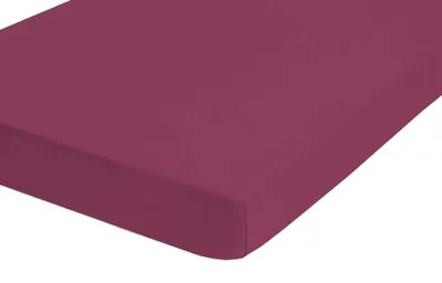 Produktbild von biberna Feinjersey-Spannbetttuch BURGUND 180-200x200 cm