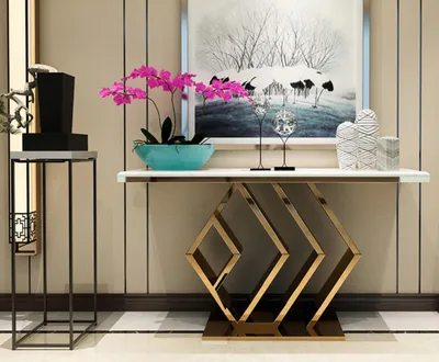 Image de Console Table d'appoint Console en métal Table Table murale Tables Nouveau