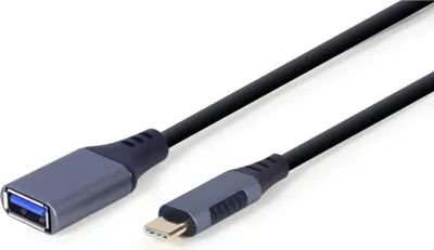 Produktbild von Gembird A-USB3C-OTGAF-01, 0,15 m, USB C, USB A, USB 3.2 Gen 1 (3.1 Gen 1), 5 Gbit/s, Grau