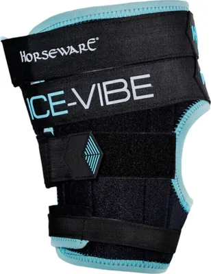 Produktbild von Horseware Ireland Kühlgamaschen Sprunggelenk Ice-Vibe Hock Wrap Gamaschen 2.0 Black/Aqua Onesize