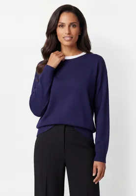 Produktbild von LYNNEA damen pullover - marine,M/L