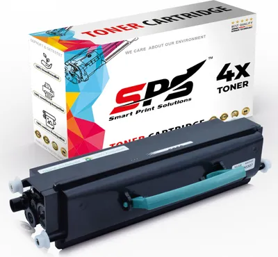 Produktbild von 4x Toner E250 E250A21E Schwarz Kompatibel für Lexmark Optra E352N Drucker
