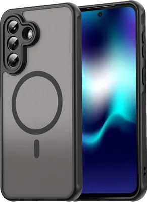 Produktbild von Samsung Galaxy A37 Hülle - Coverup Mattes Transparentes Back Cover mit Kameraschutz - MagSafe Compatible - Schwarz