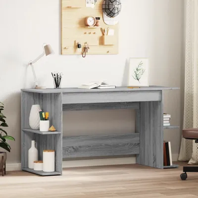 Immagine prodotto di Maison Exclusive - Scrivania grigio Sonoma 140x50x75 cm Materiale ligneo