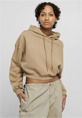 Image de Urban Classics Ladies Cropped Heavy Hoody warmsand - XL