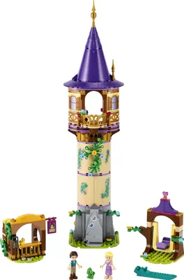 Produktbild von LEGO 43187 Disney Princess Rapunzels Turm Set mit 2 Mini-Puppen aus dem Film „Rapunzel – Neu verföhnt“, kreatives Spielzeug für Kinder ab 6 Jahren