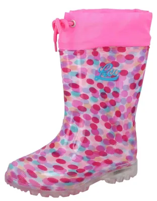 Produktbild von Lico Uni Kinder Power Blinky Gummistiefel, Pink Rosa Türkis, 29 EU