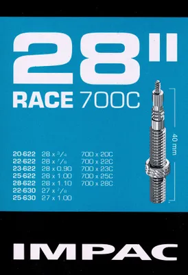 Produktbild von Impac 28 Zoll SV Rennrad Schlauch Sclaverand Französisches Ventil 20 - 28 622