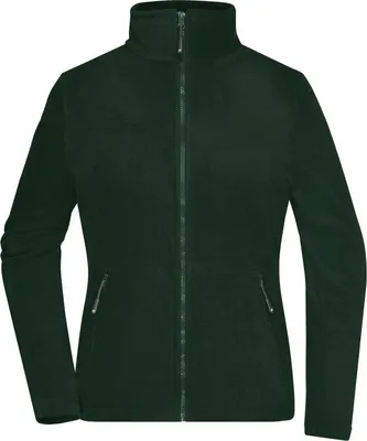 Produktbild von Fleece Jacke mit Stehkragen im klassischen Design dark-green, Gr. M