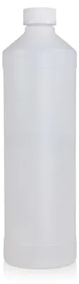 Produktbild von 6x PE Kunststoff 1L Rundflasche natur