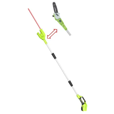 Obrázek produktu pro Sada tyčových nůžek na živý plot Greenworks 40 V, model G40PSHK2