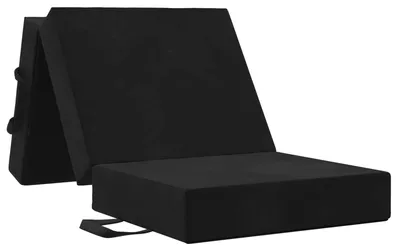 Image de Canapé-lit pliable 90 x 67 x 45 cm Noir