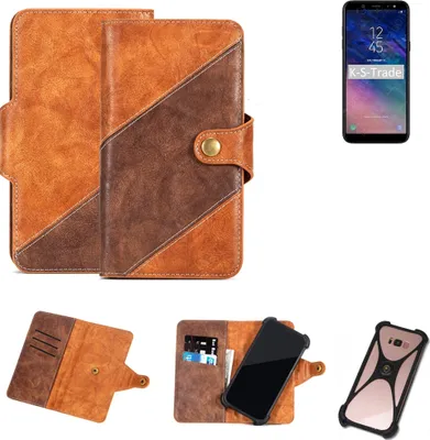 Produktbild von K-S-Trade Handy-Hülle Schutz-Hülle Bookstyle Case Wallet-Case kompatibel mit Samsung Galaxy A9 Star Lite Handy Cover Bumper Kantenschutz Smartphone