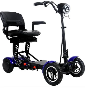 Obrázek produktu pro At52317 Vozík Invalidní Elektrický Skládací Modrý