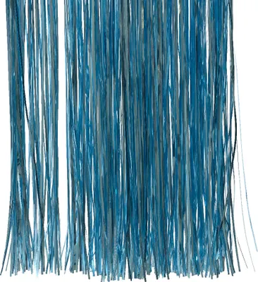 Produktbild von Lametta Zuckerblau glänzend 40x50cm, Fransen ca. 1mm, für Weihnachtsbaum