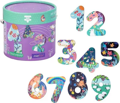 Produktbild von Mieredu Meine Superpuzzle Zahlen Mehrfarbig Mehrfarbig One Size