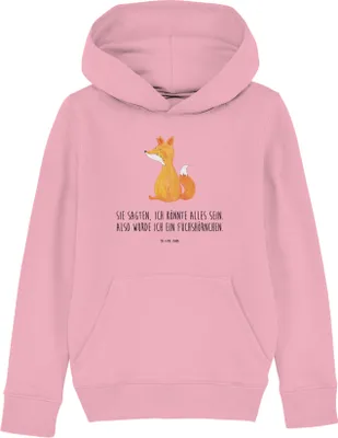 Produktbild von Mr. & Mrs. Panda Kinderpullover Einhorn Fuchs 7-8 Jahre (122/128) - Baumwolle Pink - Geschenk, Pulli, Fuchshörnchen, Hoodie, Einhörner, Unicorns, Sweater, Pullover, Füchse