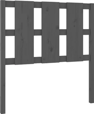 Produktbild von vidaXL Bett-Kopfteil Grau 105,5x4x100 cm Massivholz Kiefer